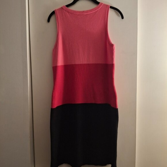 INC International Concepts Colorblock Sheath Dress Sleeveless Scoop Neck Midi - Picture 2 of 5